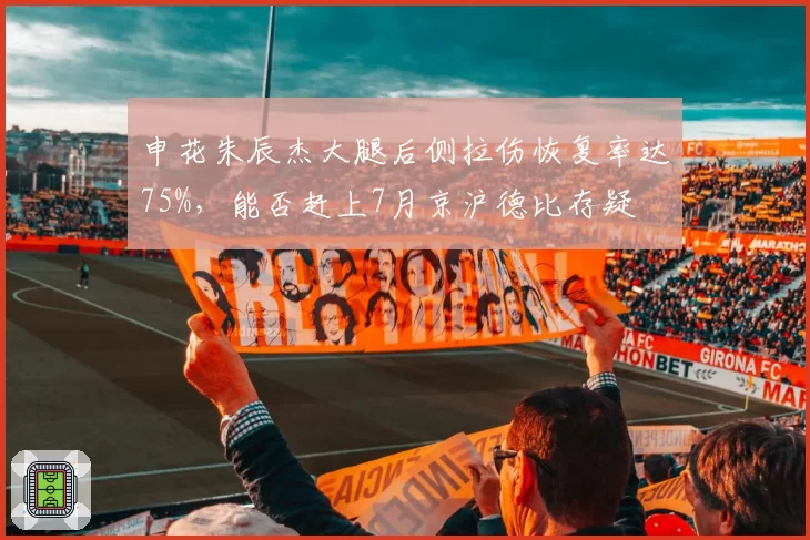 申花朱辰杰大腿后侧拉伤恢复率达75%，能否赶上7月京沪德比存疑